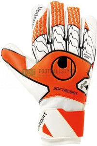 Рукавиці воротарські Uhlsport SOFT RESIST оранжево-білі 1011109 01 1011109-01