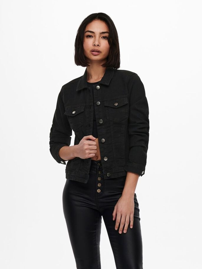 Куртка джинсова ONLWONDER LIFE LS JACKET BB PIM004 15221997 Black Denim ONLY M Чорний 15221997BlackDenim