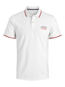 Поло JJATLAS POLO SS 12221012-White Jack&Jones L Білий 12221012-WHITE