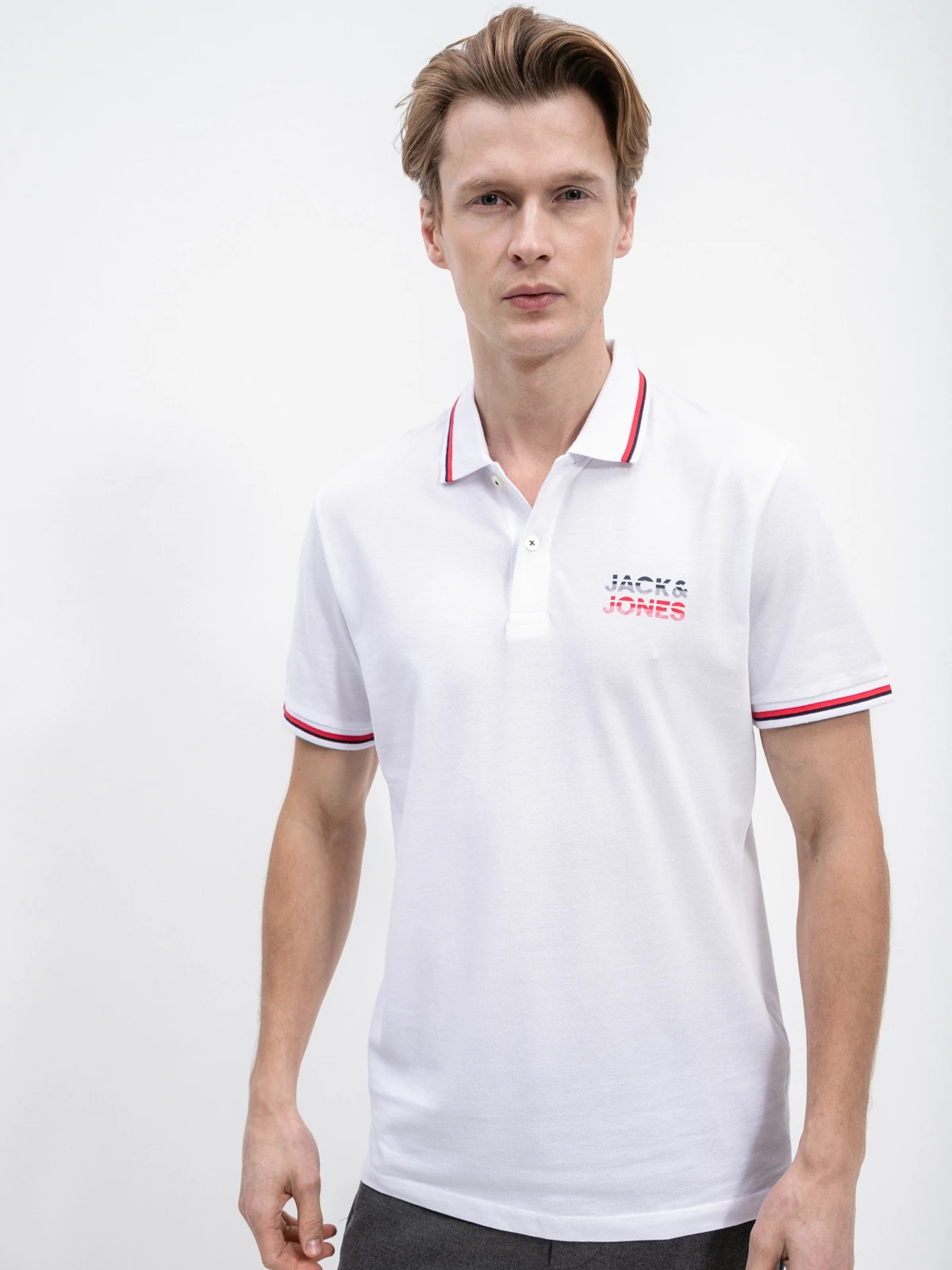 Поло JJATLAS POLO SS 12221012-White Jack&Jones L Білий 12221012-White
