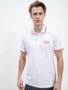 Поло JJATLAS POLO SS 12221012-White Jack&Jones L Білий 12221012-WHITE