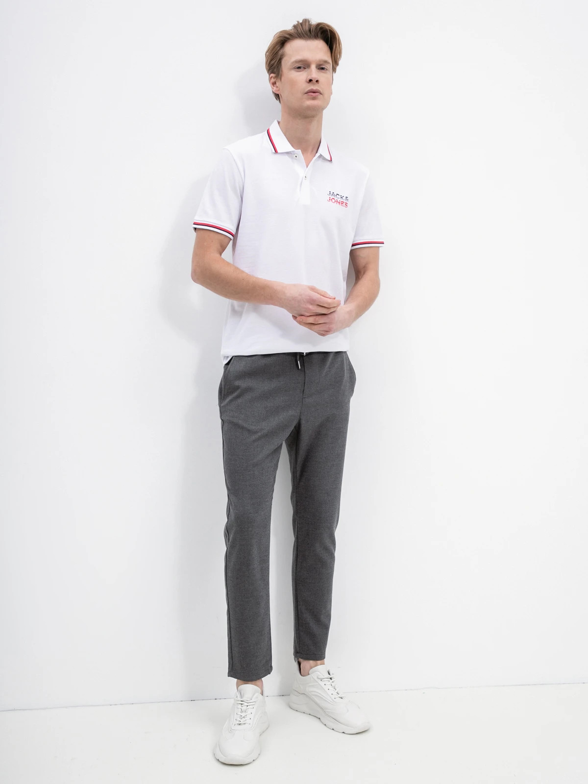Поло JJATLAS POLO SS 12221012-White Jack&Jones L Білий 12221012-White