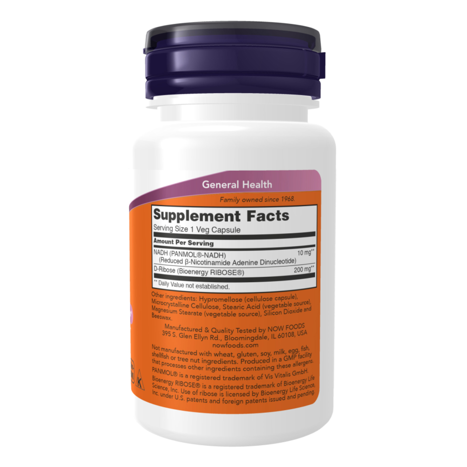 Капсули NADH 10mg With 200mg Ribose - 60 vcaps 2022-10-2619