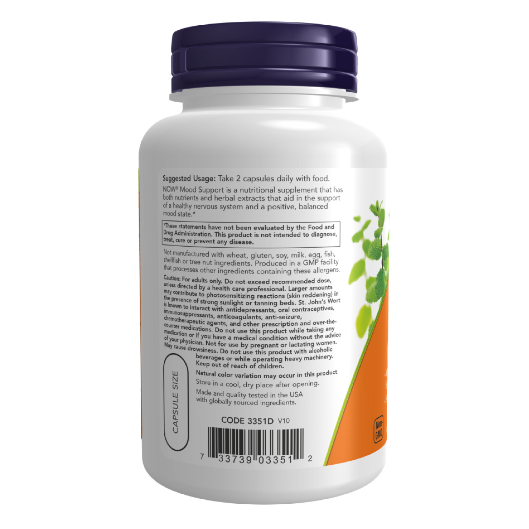 Капсули Mood Support with St. John's Wort - 90 vcaps 100-43-1932440-20
