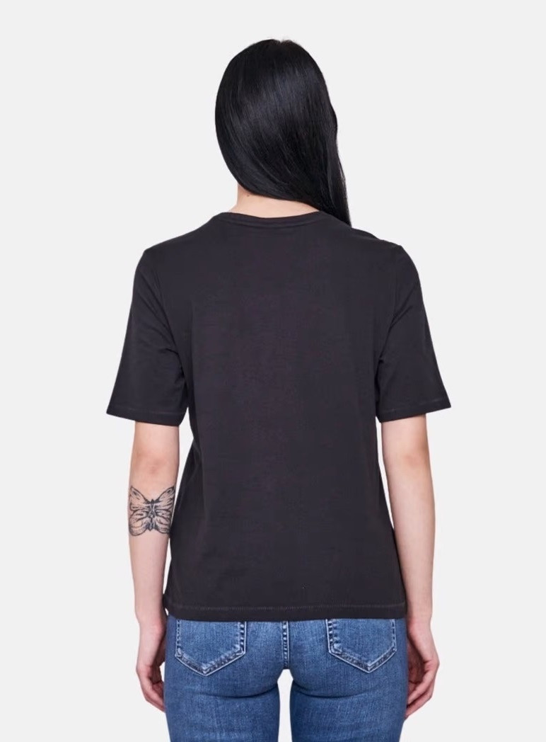 Футболка ONLKEIRA BOXY S/S CAT TOP BOX JRS 15254379-Moonless Night-Print:CATSTRONAUT ONLY M Чорний 15254379-Moonless Night-P