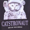 Футболка ONLKEIRA BOXY S/S CAT TOP BOX JRS 15254379-Moonless Night-Print:CATSTRONAUT ONLY M Чорний 15254379-MOONLESS NIGHT-P