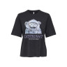 Футболка ONLKEIRA BOXY S/S CAT TOP BOX JRS 15254379-Moonless Night-Print:CATSTRONAUT ONLY M Чорний 15254379-MOONLESS NIGHT-P