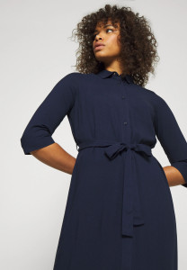 Сукня ONLNOVA LIFE 3/4 LONG SHIRT DRESS AOP 15221147 Night Sky ONLY XS Темно-синій 15221147NIGHTSKY