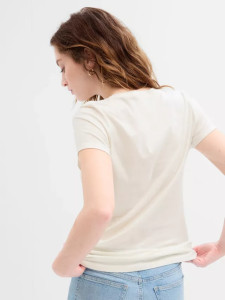 Футболка V-GAP SS CLSC TEE 268820-67 GAP S Бежевий 268820-67