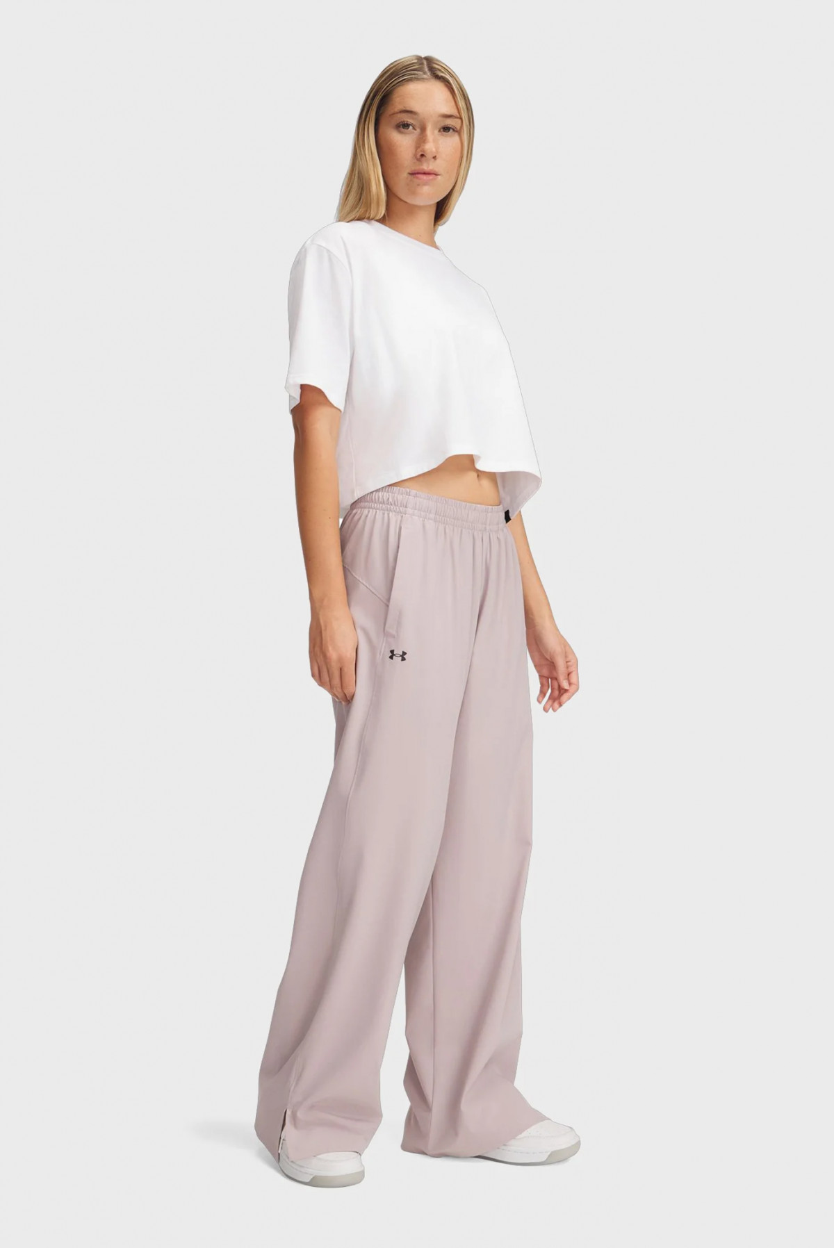 Штани спортивні UA Rival Wide Leg Pant 1386453-009 Under Armour L Бузковий 1386453-009