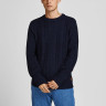 Пуловер JJCRAIG KNIT CREW NECK 12189968-Sky Captain Jack&Jones M Темно-синій 12189968-SKY CAPTAIN