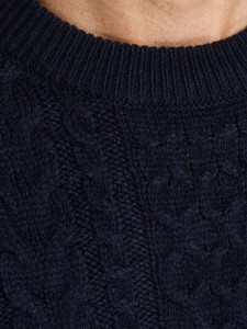 Пуловер JJCRAIG KNIT CREW NECK 12189968-Sky Captain Jack&Jones M Темно-синій 12189968-SKY CAPTAIN