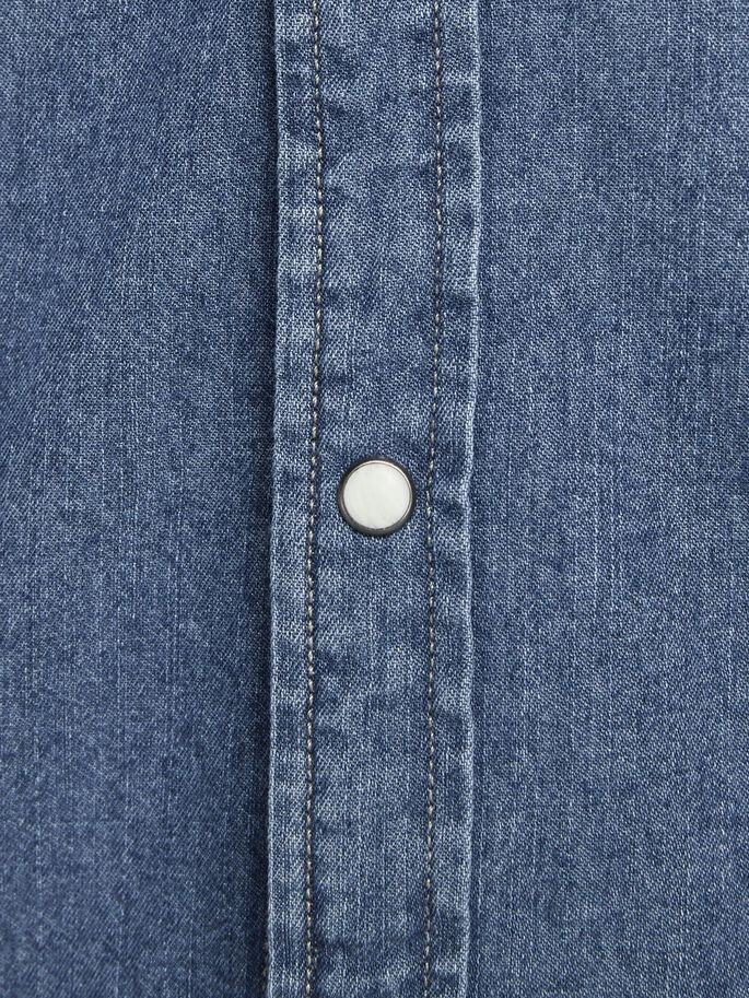Сорочка JJESHERIDAN SHIRT S/S 12159371 Medium Blue Denim Jack&Jones L Блакитний 12159371MediumBlueDen