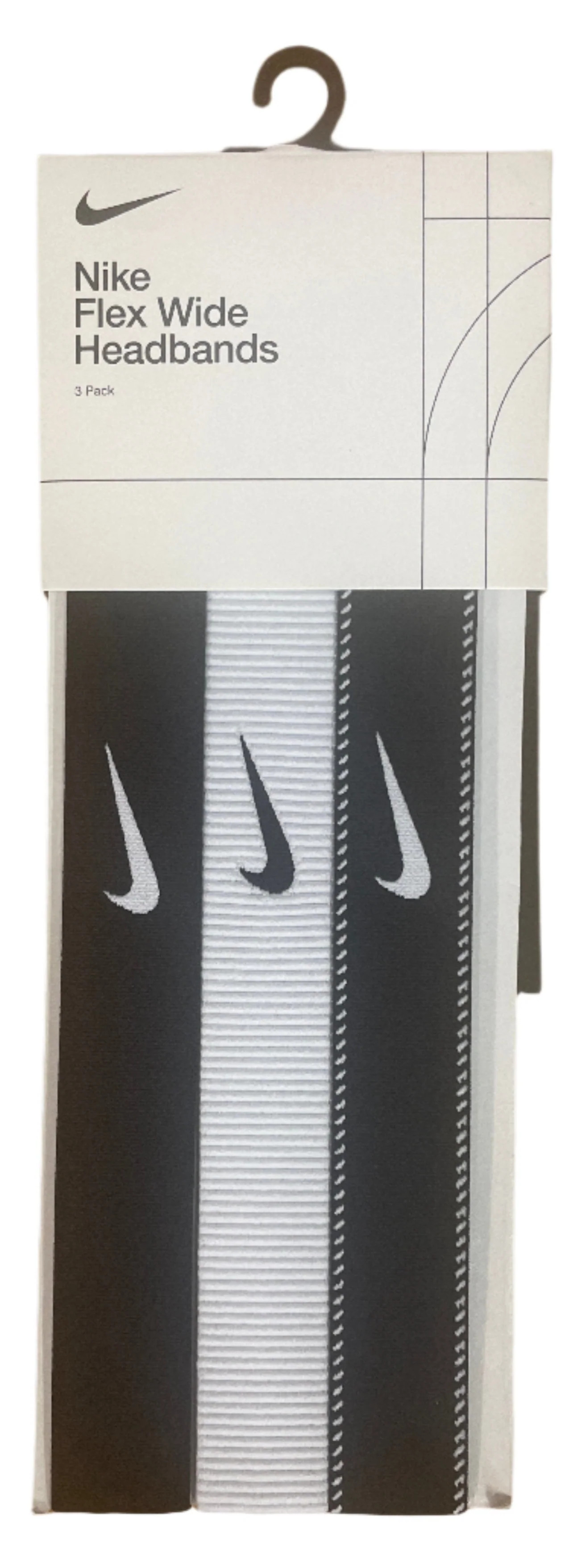 Пов'язка Nike NIKE FLEX CLASSIC WIDE HEADBANDS 3PK N.101.1932.036.OS