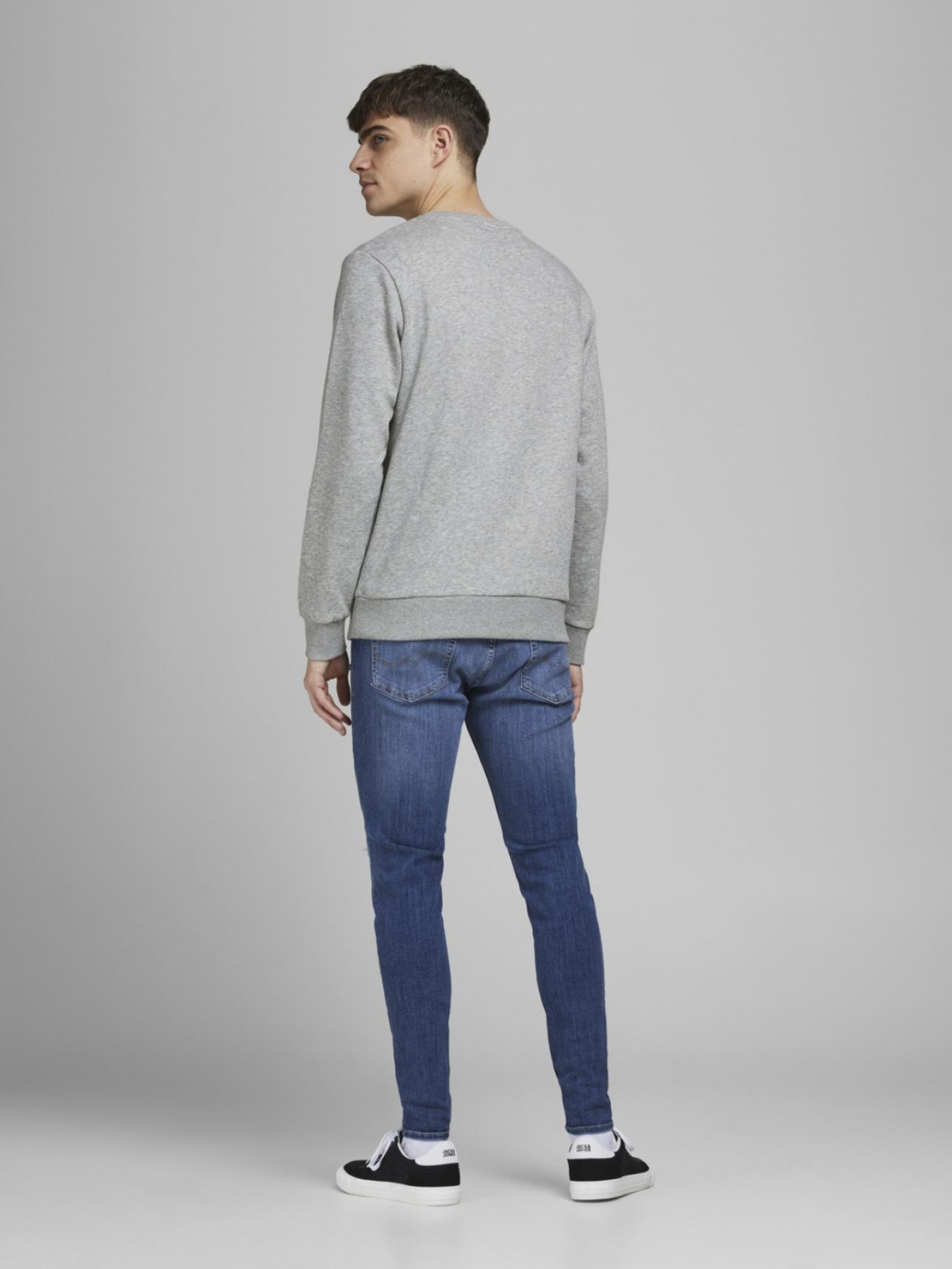 Толстовка JORMINISTRY SWEAT CREW NECK 12180410 Light Grey Melange Jack&Jones XXL Сірий 12180410LightGreyMela