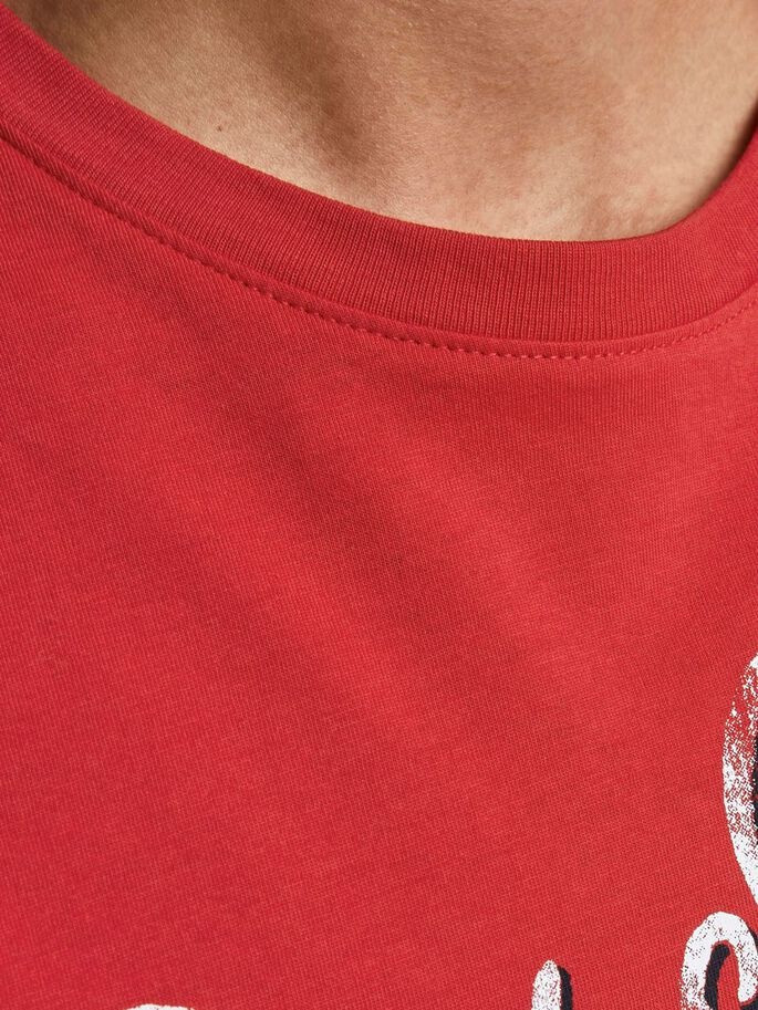 Футболка JJELOGO TEE SS O-NECK 2 COL SS21 NOOS 12180867 True Red Jack&Jones S Червоний 12180867TrueRed
