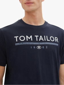Футболка T-SHIRT WITH A LOGO PRIN 1040988-10668 Tom Tailor L Темно-синій 1040988-10668