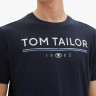 Футболка T-SHIRT WITH A LOGO PRIN 1040988-10668 Tom Tailor L Темно-синій 1040988-10668
