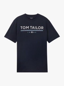 Футболка T-SHIRT WITH A LOGO PRIN 1040988-10668 Tom Tailor L Темно-синій 1040988-10668