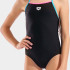 Купальник закритий для дівчат Arena SWIMSUIT LIGHT DROP SOLID чорний 128 см 005919-589