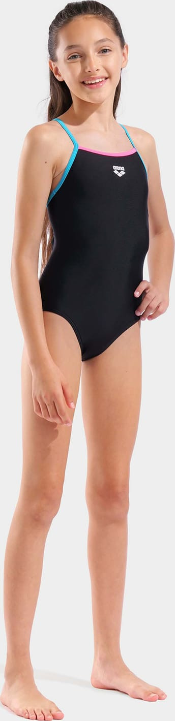 Купальник закритий для дівчат Arena SWIMSUIT LIGHT DROP SOLID чорний 128 см 005919-589