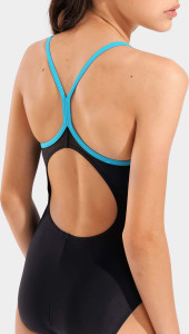 Купальник закритий для дівчат Arena SWIMSUIT LIGHT DROP SOLID чорний 128 см 005919-589