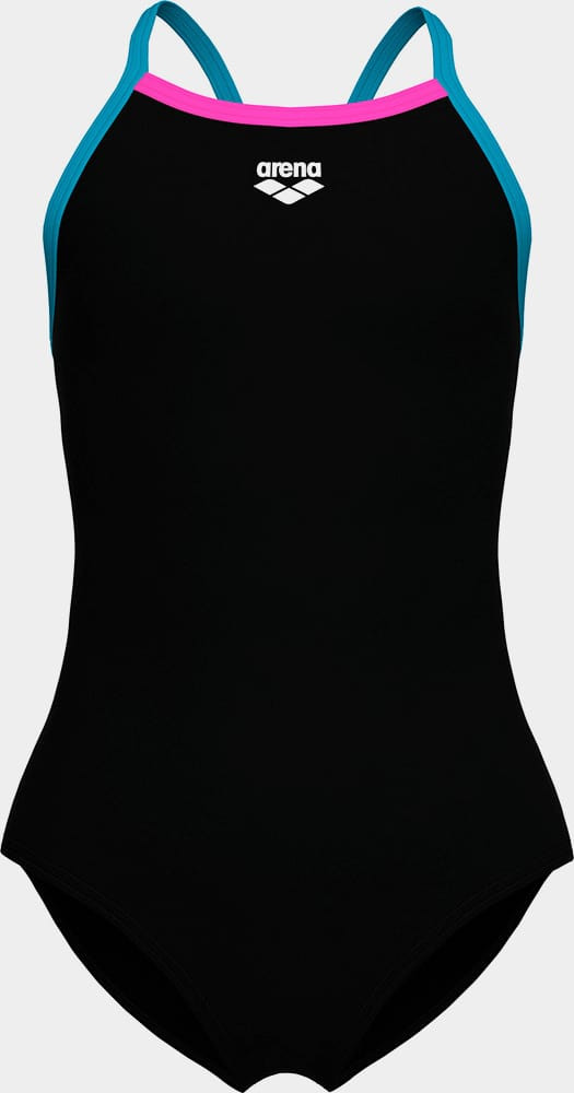 Купальник закритий для дівчат Arena SWIMSUIT LIGHT DROP SOLID чорний 128 см 005919-589