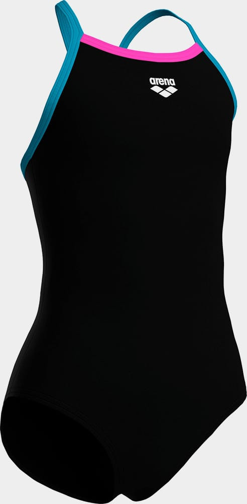 Купальник закритий для дівчат Arena SWIMSUIT LIGHT DROP SOLID чорний 128 см 005919-589