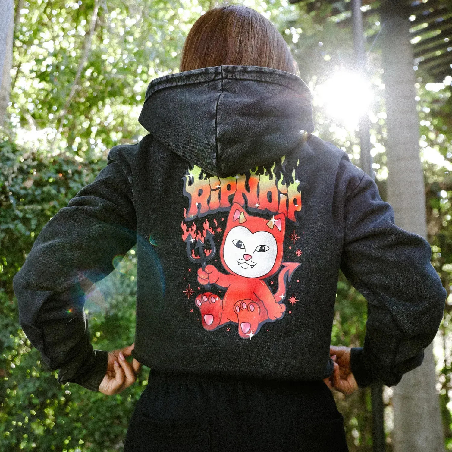 Худі Ripndip SCARY CUTE CROPPED HOODIE RNDFAL24W14