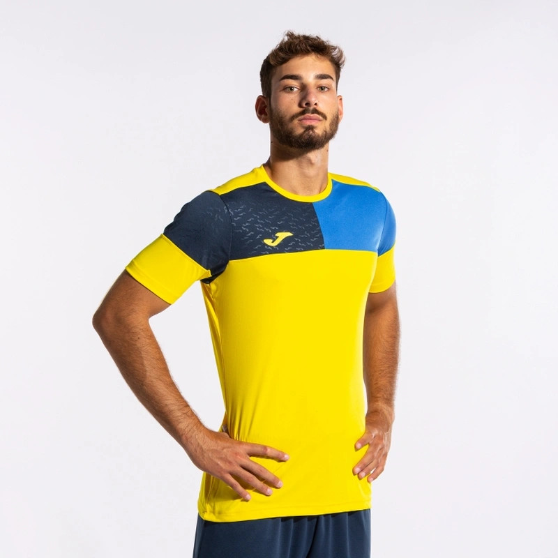 Футболка Joma CREW V жовто-синя 103084.907 103084.907