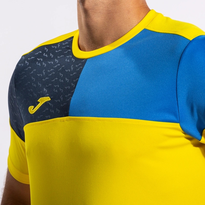 Футболка Joma CREW V жовто-синя 103084.907 103084.907