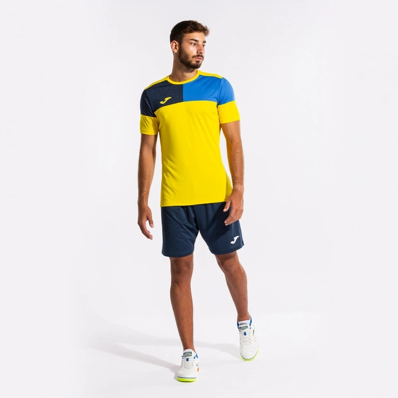 Футболка Joma CREW V жовто-синя 103084.907 103084.907