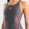 Купальник Arena GRID SWIMSUIT V BACK GRAPHIC 010263-550
