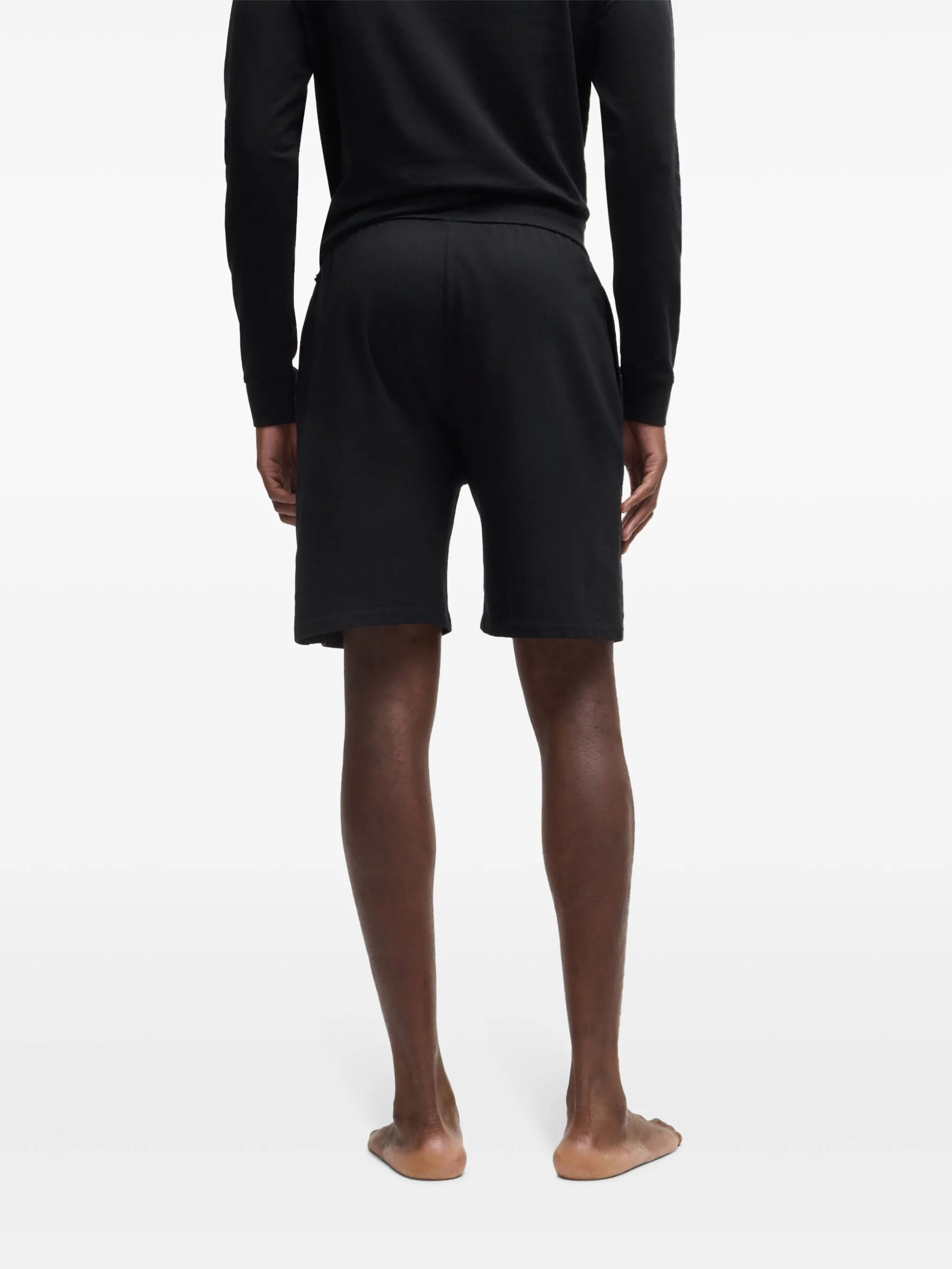 Шорти BOSS logo-print cotton track shorts 50527440