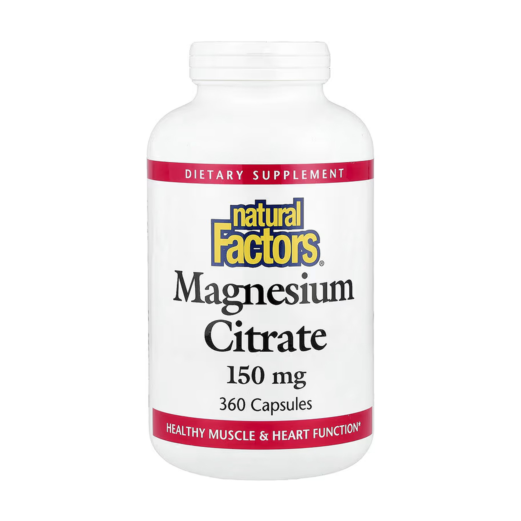 Капсули Natural Factors Magnesium Citrate 150mg - 360 caps 2023-10-5743