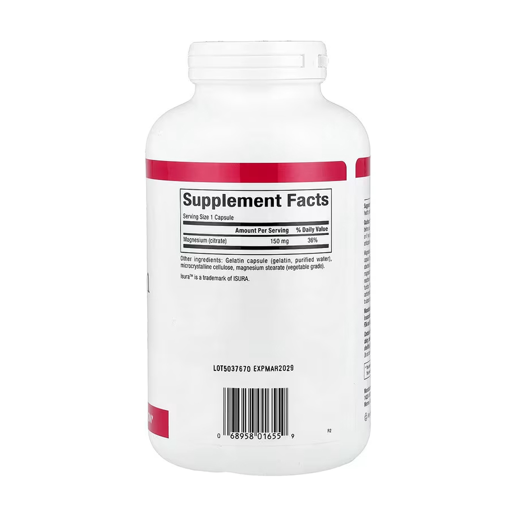 Капсули Natural Factors Magnesium Citrate 150mg - 360 caps 2023-10-5743