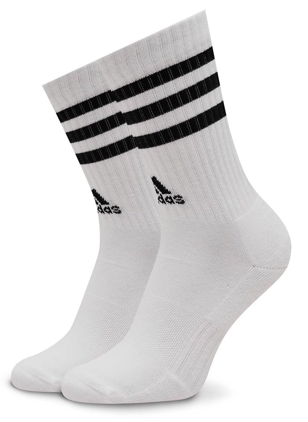 Шкарпетки Adidas 3S C SPW CRW 3P білий, сірий, чорний Уні L (43-45) IC1323