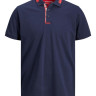 Поло JJCUT POLO SS 12200444-Navy Blazer-Fit:Standard fit Jack&Jones L Темно-синій 12200444-NAVY BLAZER-FIT: