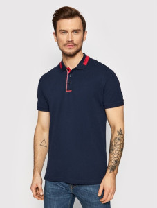 Поло JJCUT POLO SS 12200444-Navy Blazer-Fit:Standard fit Jack&Jones L Темно-синій 12200444-NAVY BLAZER-FIT: