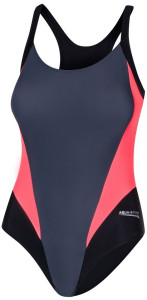 Купальник закритий для жінок Aqua Speed SONIA 6160 сірий, чорний, кораловий Жін 38 (M) 00000016502