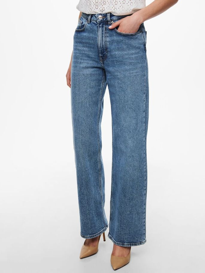 Джинси ONLJUICY HW WIDE LEG REA365  NOOS 15234743-Medium Blue Denim-Detail:NAS365 ONLY 29/34 Блакитн 15234743-MEDIUM BLUE DENI