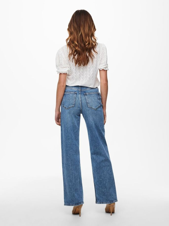 Джинси ONLJUICY HW WIDE LEG REA365  NOOS 15234743-Medium Blue Denim-Detail:NAS365 ONLY 29/34 Блакитн 15234743-MEDIUM BLUE DENI