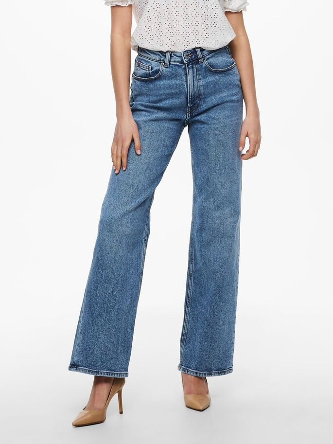 Джинси ONLJUICY HW WIDE LEG REA365  NOOS 15234743-Medium Blue Denim-Detail:NAS365 ONLY 29/34 Блакитн 15234743-MEDIUM BLUE DENI