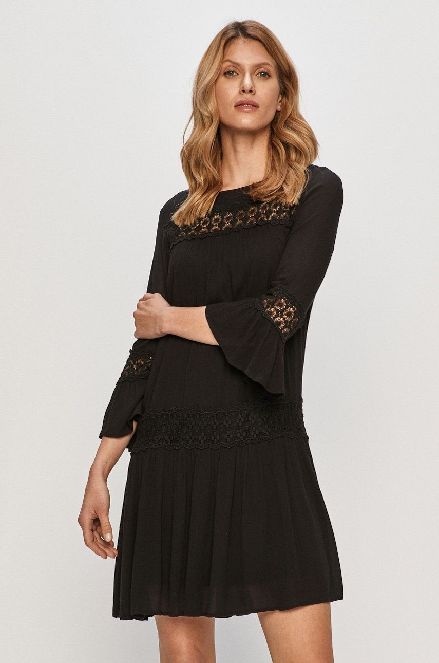 Сукня ONLTYRA 3/4 LIFE SHORT DRESS WVN NOOS 15142157-Black ONLY 34 Чорний 15142157-Black