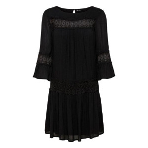 Сукня ONLTYRA 3/4 LIFE SHORT DRESS WVN NOOS 15142157-Black ONLY 34 Чорний 15142157-BLACK