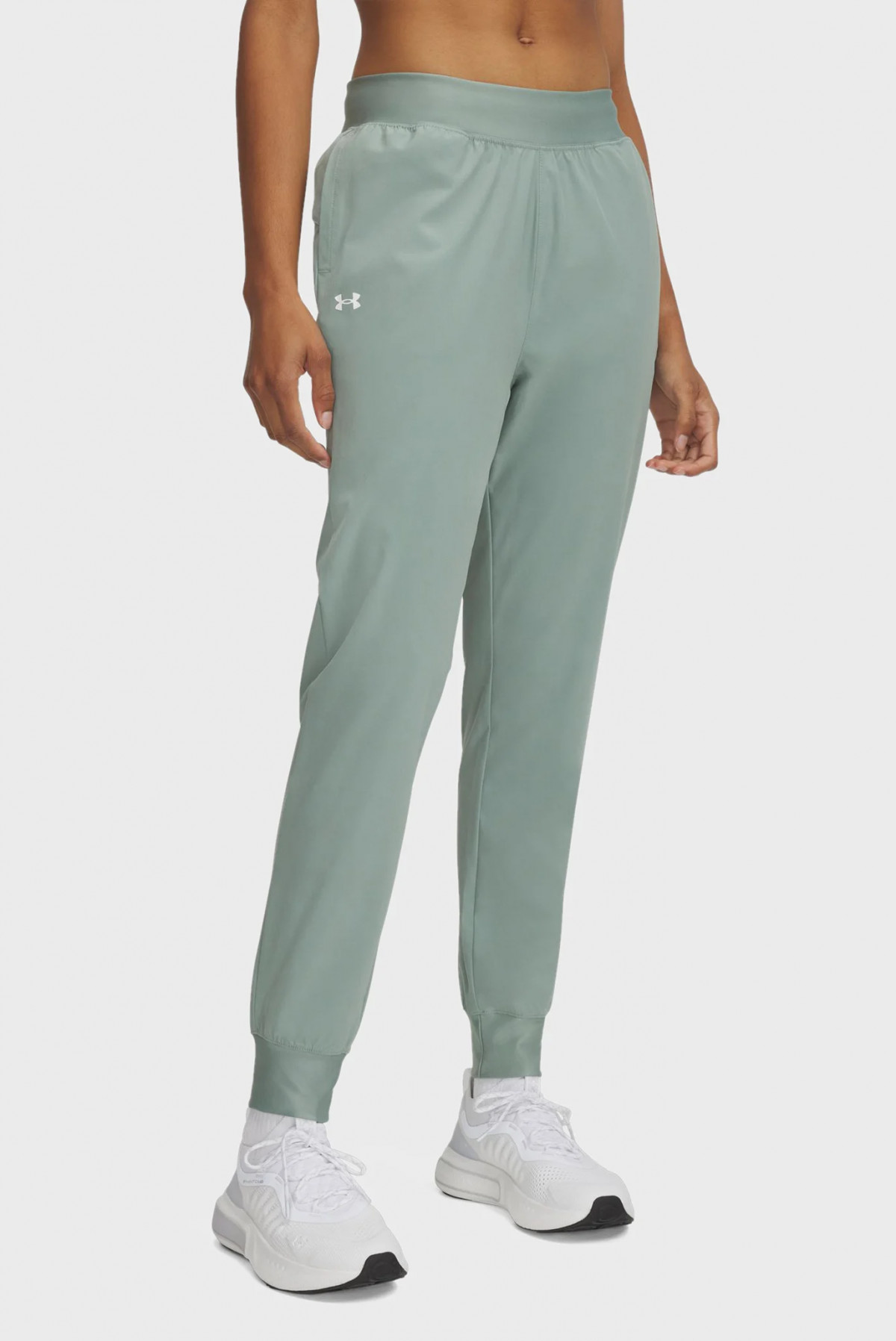 Штани спортивні UA Rival Hi Rise Woven Pant 1382727-348 Under Armour L Зелений 1382727-348