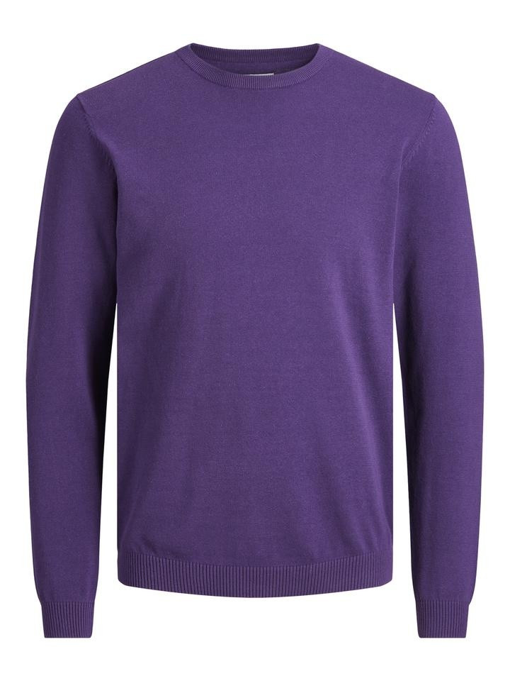 Пуловер JJEBASIC KNIT CREW NECK NOOS 12137190-Acai Jack&Jones L Фіолетовий 12137190-ACAI