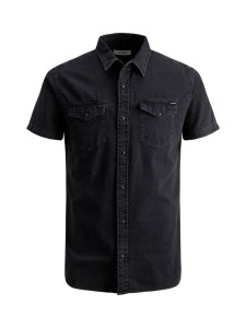 Сорочка JJESHERIDAN SHIRT S/S SN 12159371 Black Denim Jack&Jones L Чорний 12159371BLACKDENIM