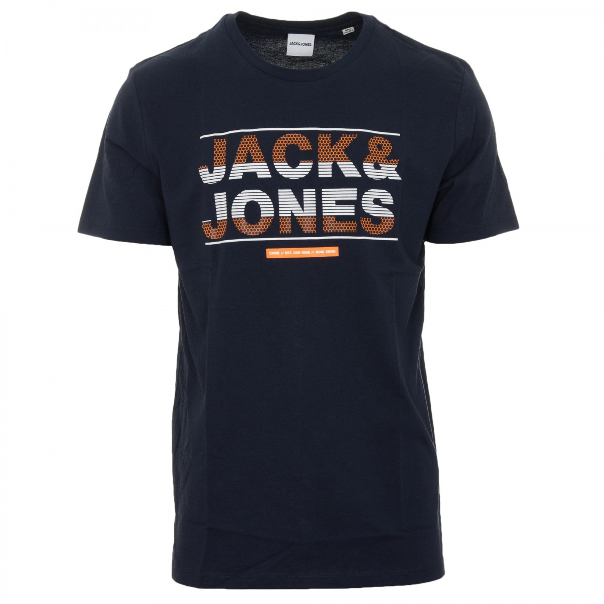 Футболка JJMOUNT TEE SS CREW N 12182600 Navy Blazer Jack&Jones L Темно-синій 12182600NavyBlazer