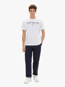 Футболка T-SHIRT WITH A LOGO PRIN 1040988-20000 Tom Tailor XL Білий 1040988-20000